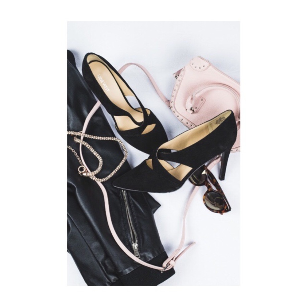 Nine West Black Suede Shoes- Size 11M